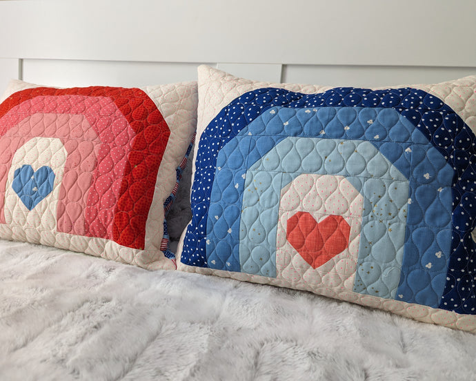OMBRE RAINBOWS: Quilted Cushion Cover