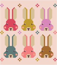 Load image into Gallery viewer, COTTONTAIL RABBITS_ digital quilt pattern
