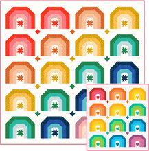 Load image into Gallery viewer, OMBRE RAINBOWS_digital quilt pattern
